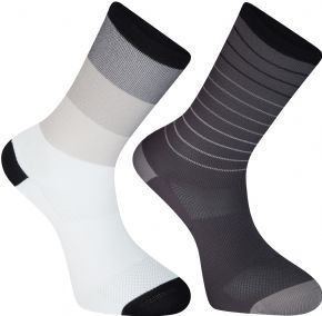 Madison Sportive Long Sock Twin Pack Stripes Small Only