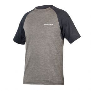 Endura Singletrack Short Sleeve Jersey Pewter Grey - Lightweight Trail Tech Jersey with casual appeal